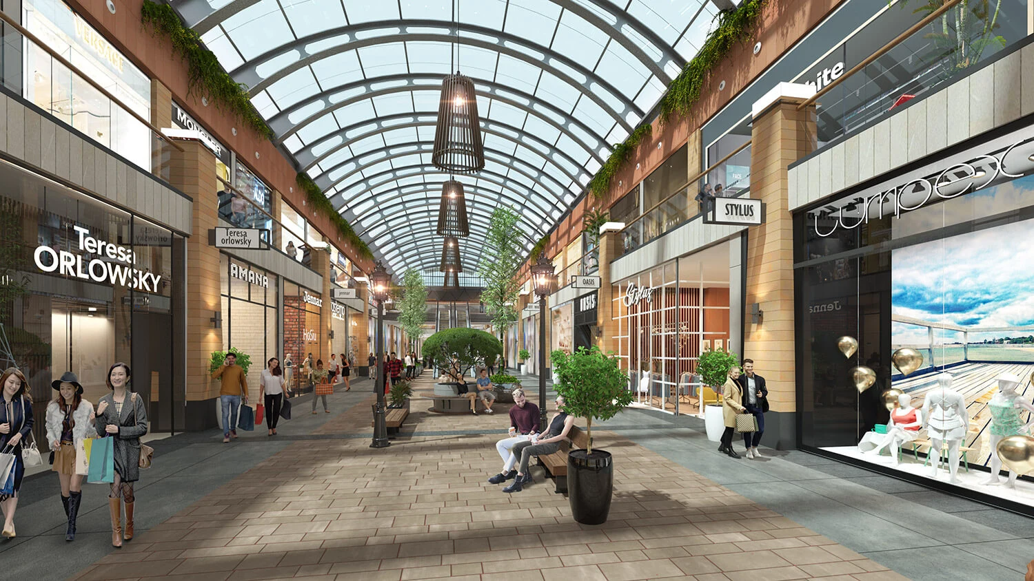 Developer artistic impression of The Omaxe State air-conditioned high street